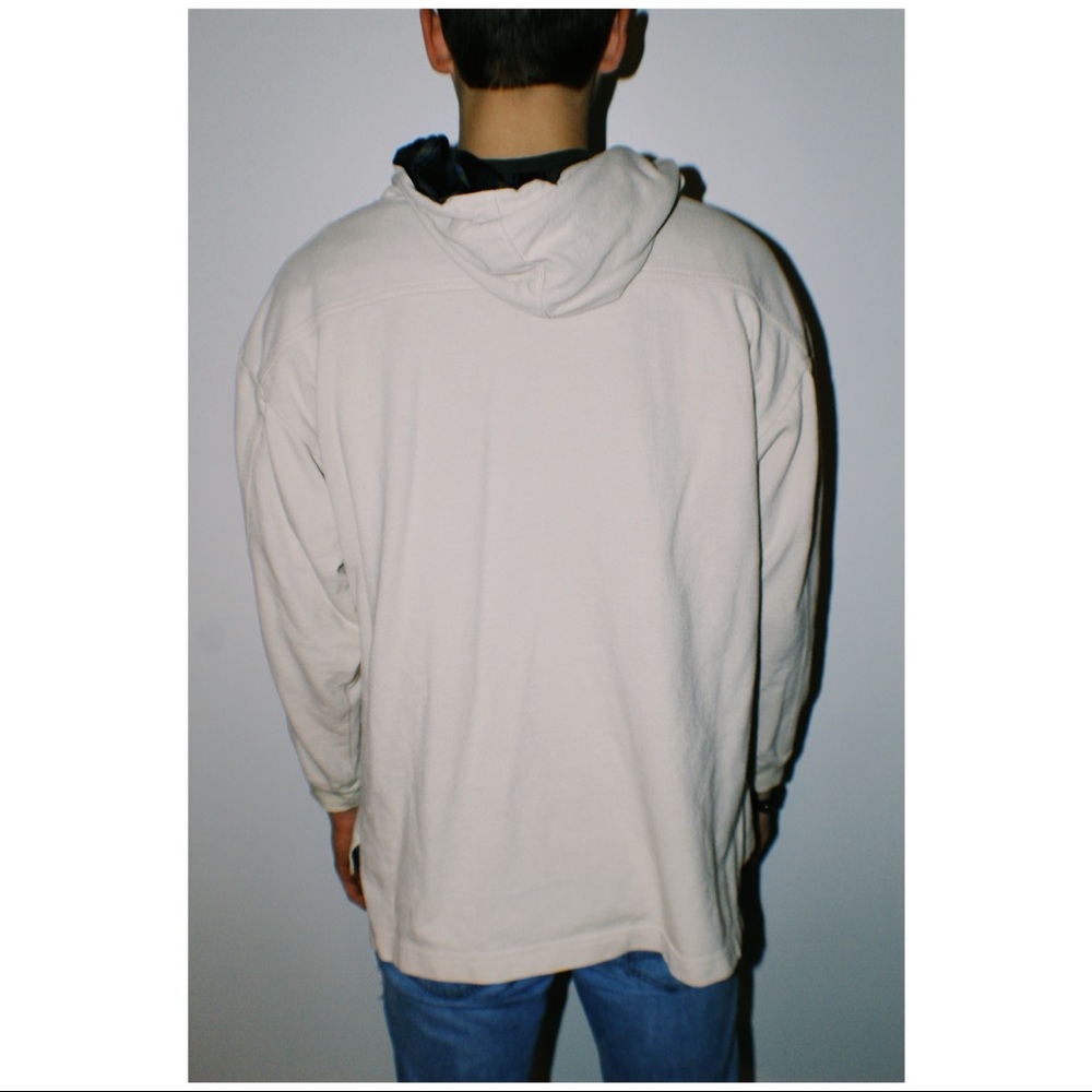 Men’s Cream Half-zip - Picture 3 of 4